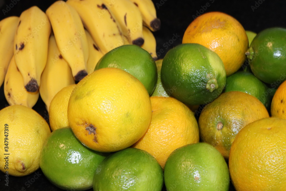 Delicious organic fruits.
Beautiful Lemons and Oranges.