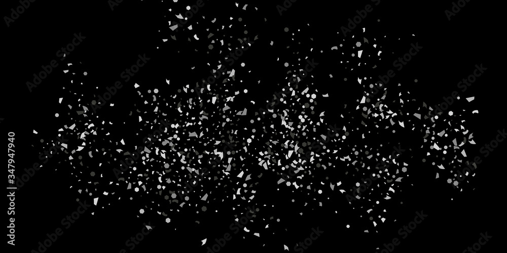 Silver confetti. Silver confetti.