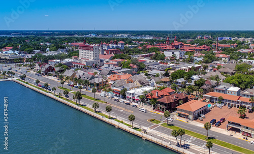 Aerial View of St. Augustine, Florida © Barbara