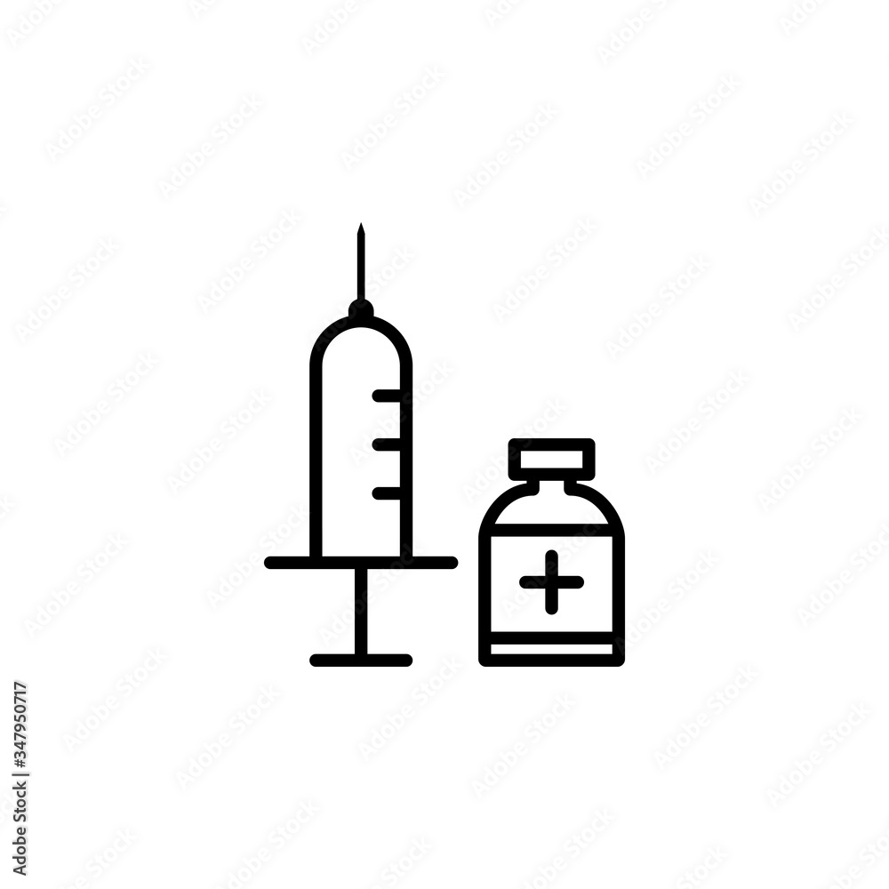 injection syringe flat icon vector logo design trendy injection syringe flat icon vector logo design trendy