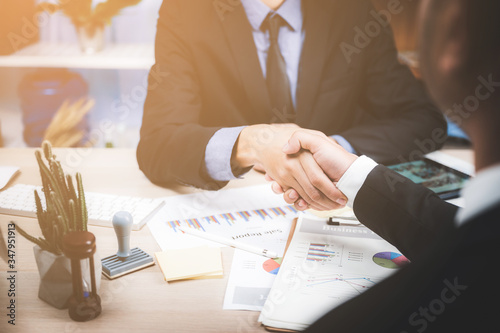 business person having hand...