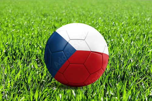 Czech Republic Flag on Soccer Ball