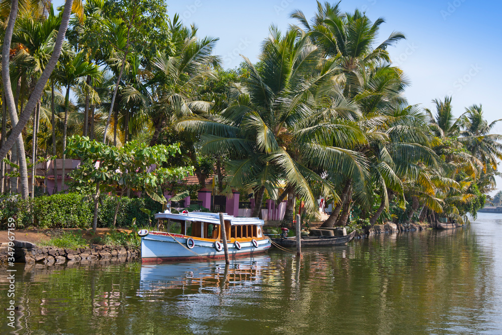 Kerala backwaters in Alleppey, India