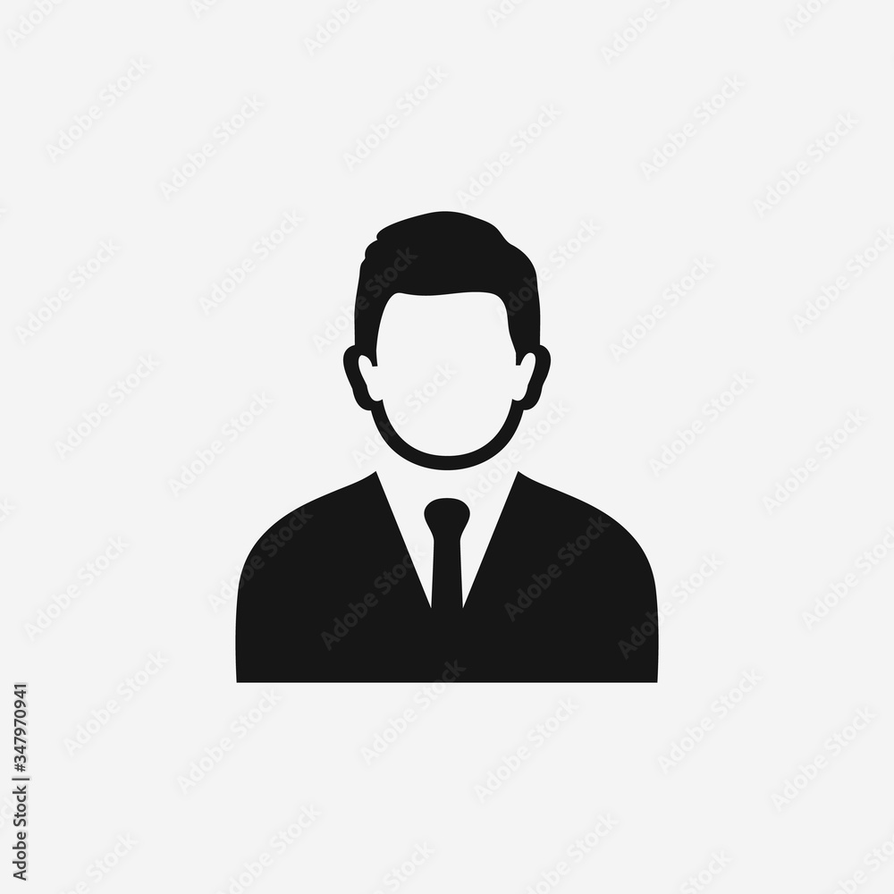 Businessman Icon. Editable Vector EPS Symbol Illustration.