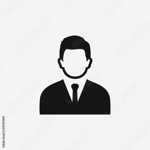 Businessman Icon. Editable Vector EPS Symbol Illustration. © Iconghor