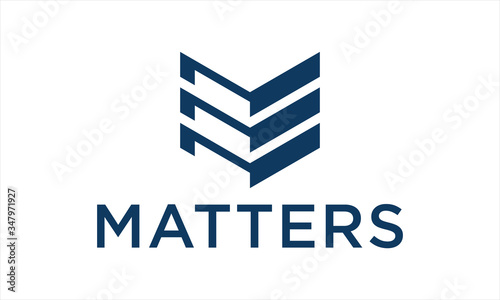 LETTER M BUILDING ABSTRACT LOGO TEMPLATE