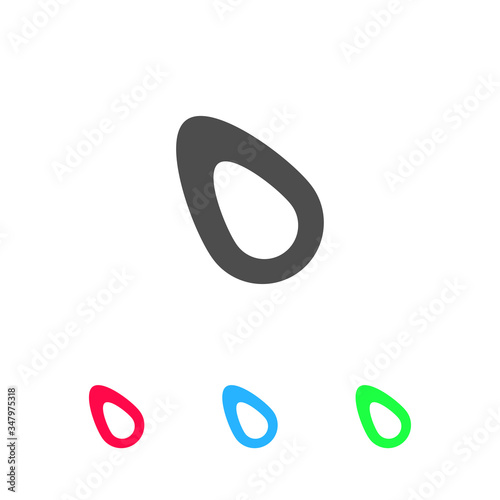 Fruits Avocado icon flat