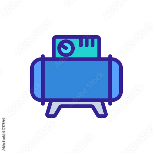 panel air compressor icon vector. panel air compressor sign. color symbol illustration