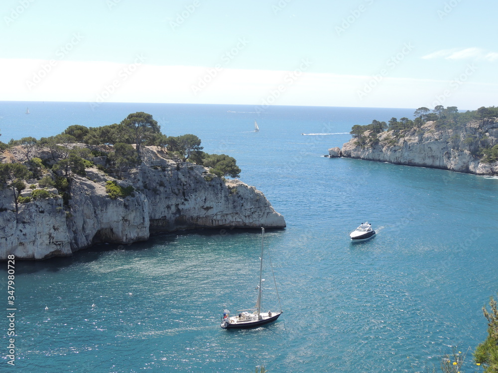 calanques de cassis sea entrance, south of france calanques de cassis sea entrance, south of france