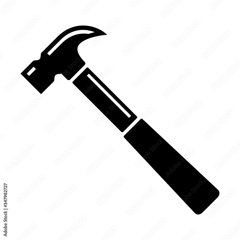 Hammer icon template, Hammer symbol vector sign isolated on white background illustration for graphic and web design Hammer icon template, Hammer symbol vector sign isolated on white background illustration for graphic and web design