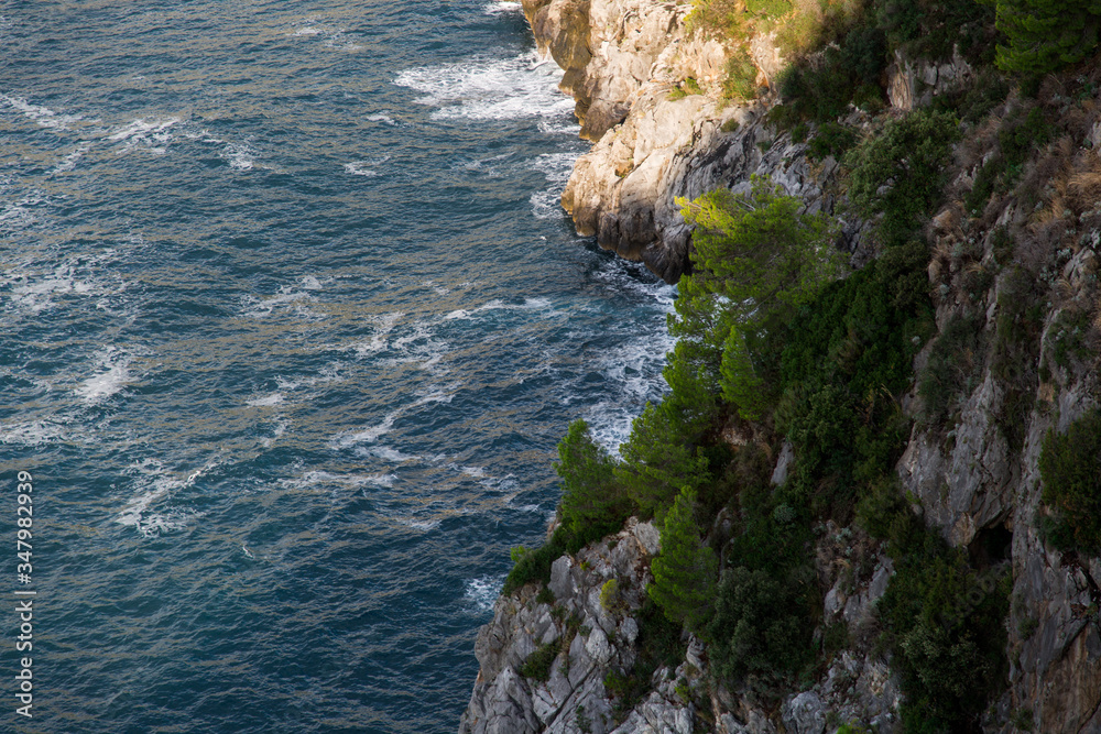 Amalfi Coast in Italy in summer.