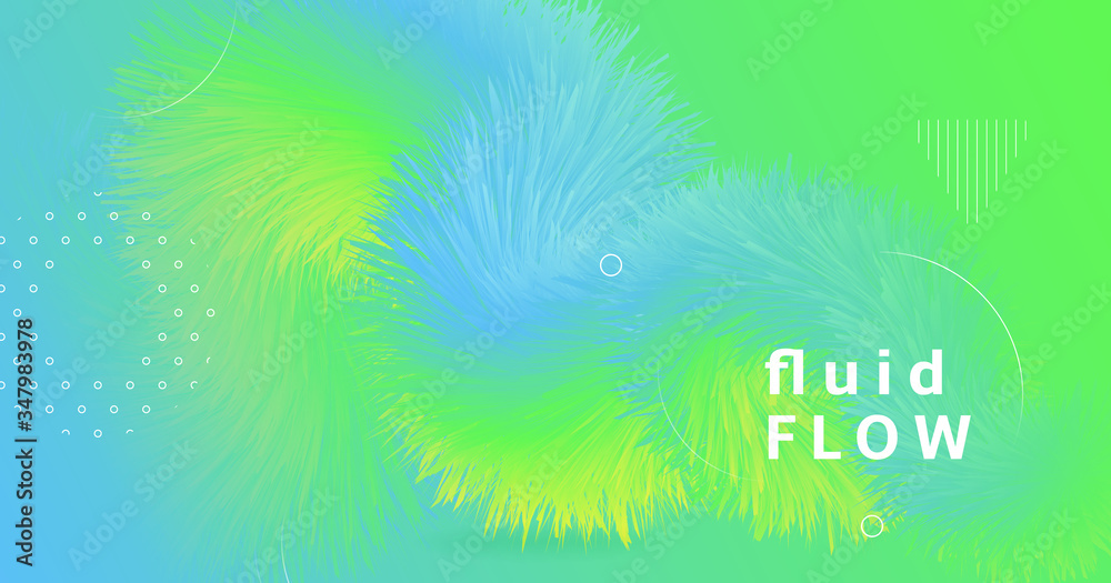 Fototapeta premium Graphic Fluid. Flow Abstract Wallpaper. Color