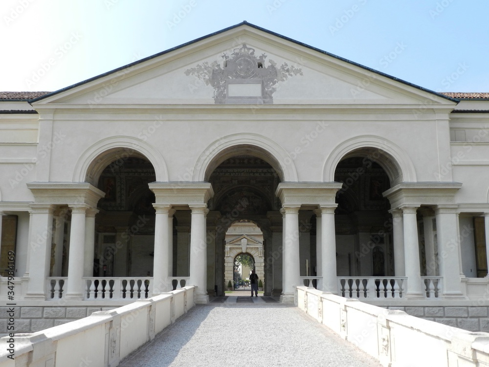 Mantua, Italy, Palazzo Te,  Loggia & Bridge