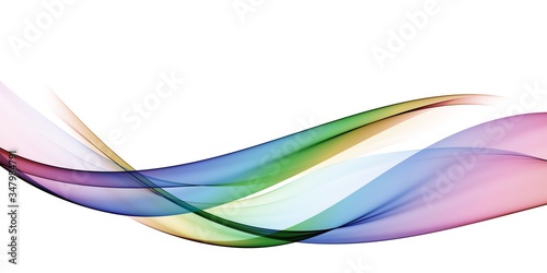 Multi color light abstract waves design
