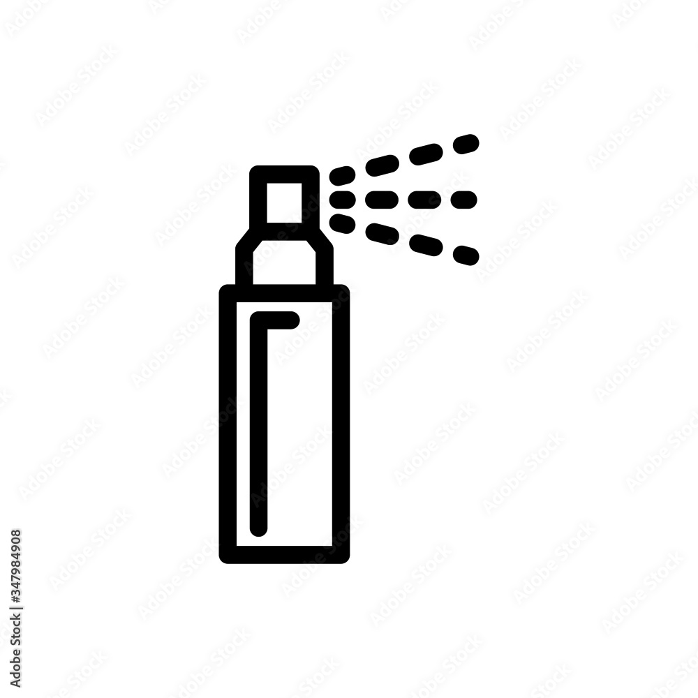 bottle spray icon vector, line art style icon bottle spray icon vector, line art style icon