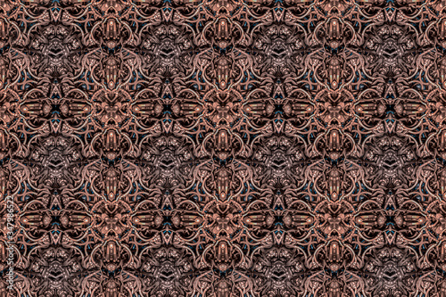 3D render. Abstract seamless drawing. Textures for web design. Background image. Pattern. Beautiful wrapping paper. 3D image.