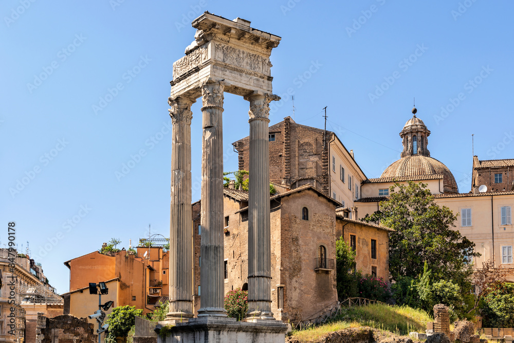 Temple of Vesta in Rome, Italy