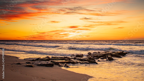 A beautiful sunrise at the beach in Beach Haven, NJ