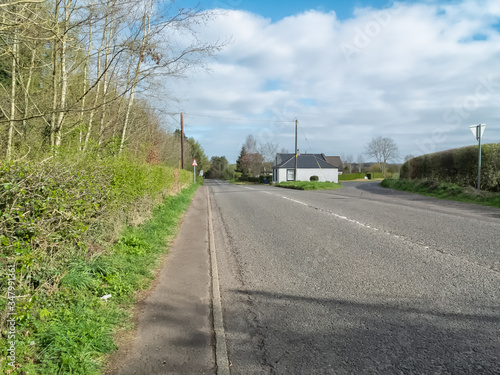 Irvine, Scotland, UK - June 22, 2020: A Deserted A736 (Paisley to Glasgow) Lochlibo Road Irvine During Covid-19 lockdown in Scotland as many are complying with stay at home Guidelines.