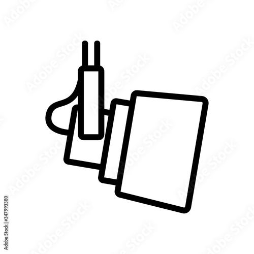 professional stage spotlight icon vector. professional stage spotlight sign. isolated contour symbol illustration