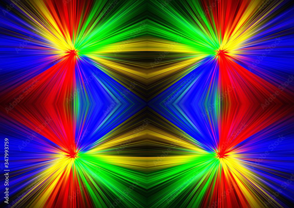 Obraz premium Artistic textured image of multicolored luminous twirl as abstract background