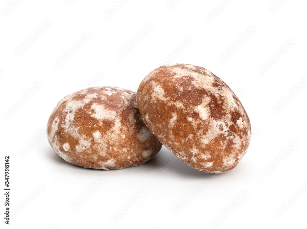 Gingerbread cookies on a white background, vanilla gingerbread cookies, pastry isolated. Gingerbread cookies on a white background, vanilla gingerbread cookies, pastry isolated.