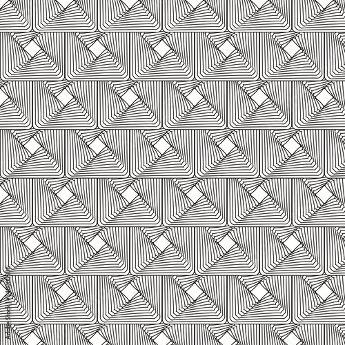 Patrón con mosaico con cuadrados redondeados concéntricos