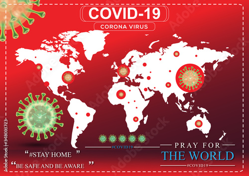 Coronavirus Covid-19  global/world outbreak pandemic disease background