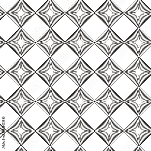 patrón con mosaico con cuadrados redondeados concéntricos