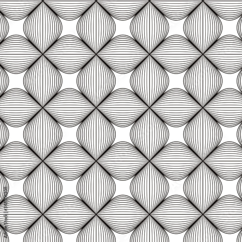 patrón con mosaico con cuadrados redondeados concéntricos