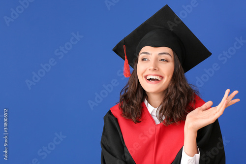 Female graduating student o...