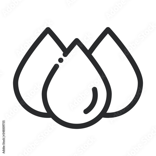 donation blood drops laboratory science and research line style icon