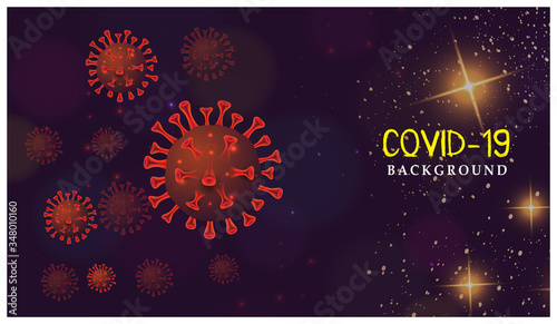 Coronavirus Covid-19 outbreak pandemic disease background concept