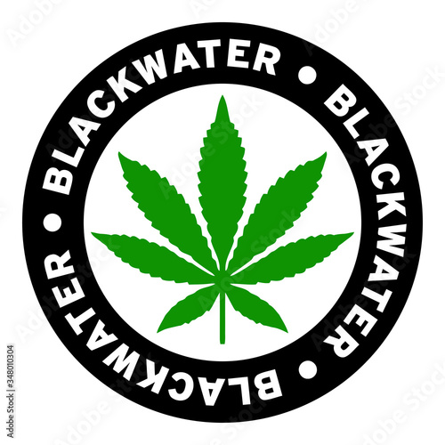 Round Blackwater Marijuana Strain Clipart