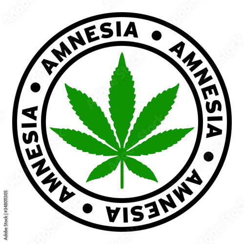 Round Amnesia Marijuana Strain Clipart