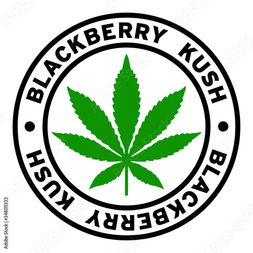 Round Blackberry Kush Marijuana Strain Clipart