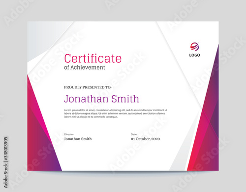 Vertical Dark Blue and Gold Waves Certificate Design Template
Letter Size with Bleed
