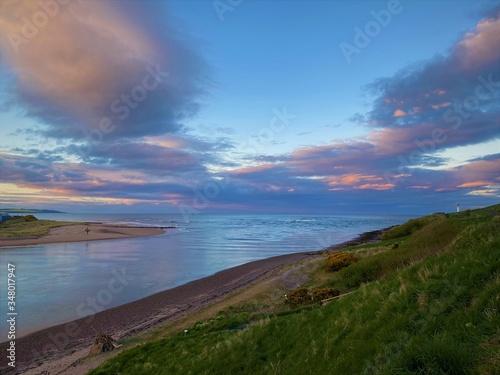 sunset over the sea