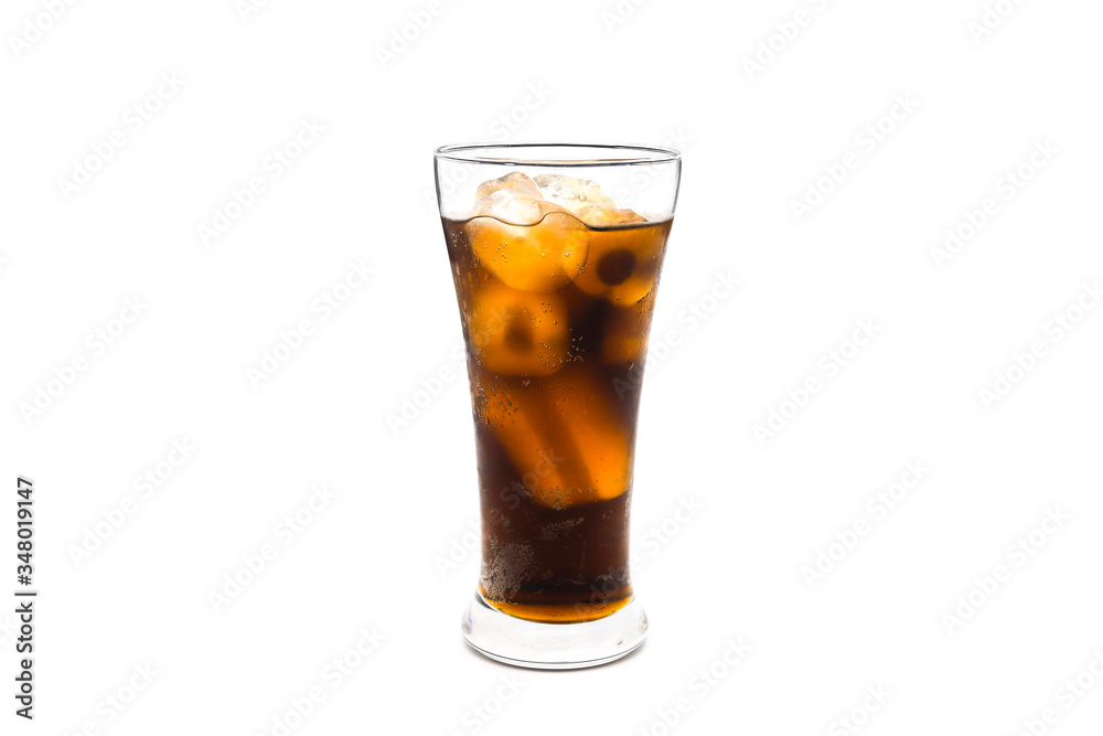 cola with ice