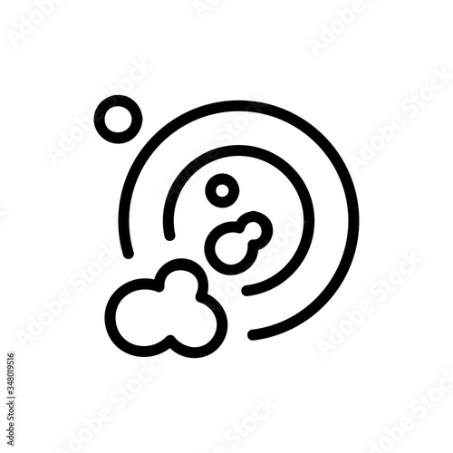 plate in soapy foam icon vector. plate in soapy foam sign. isolated contour symbol illustration