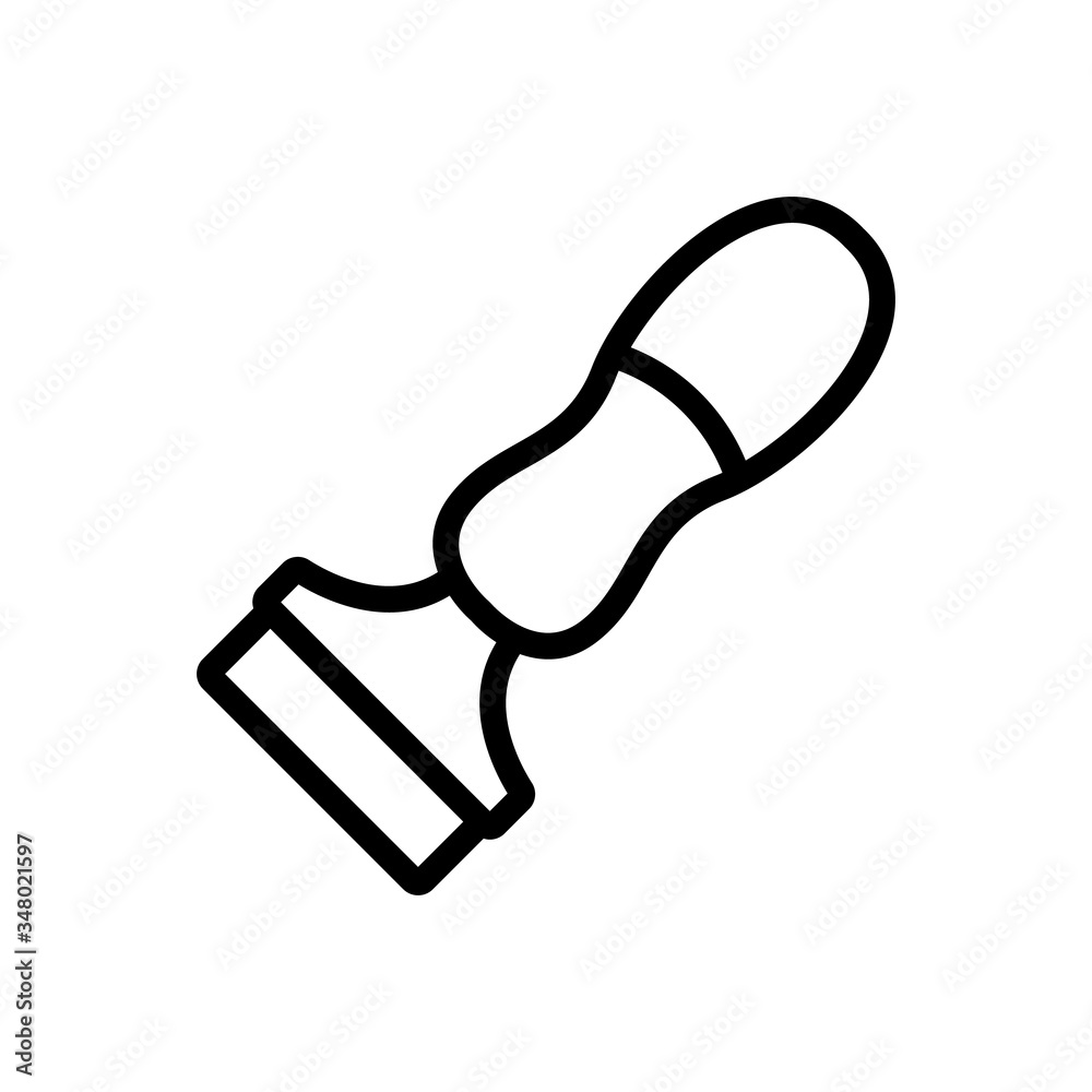 Fototapeta premium cutter tool icon vector. cutter tool sign. isolated contour symbol illustration