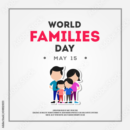 International Day Of Families Vector Design Illustration For Celebrate Moment