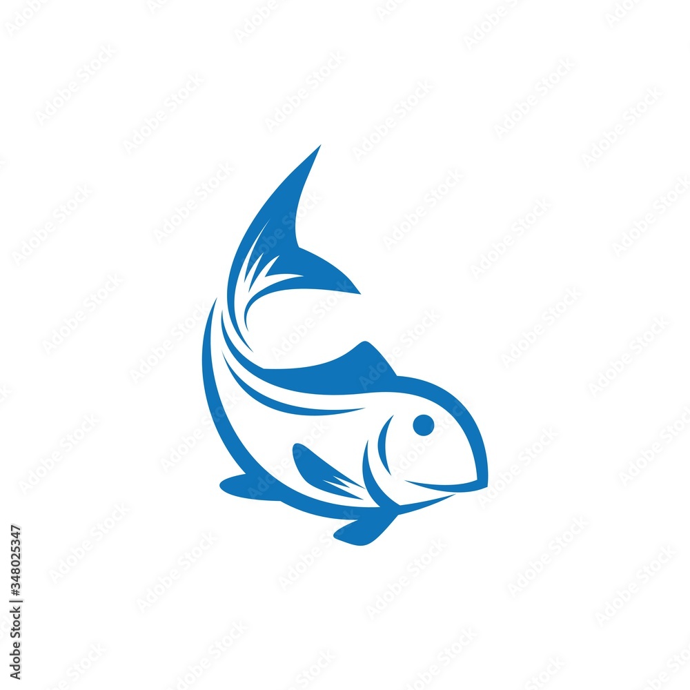 Fish logo template icon Fish logo template icon