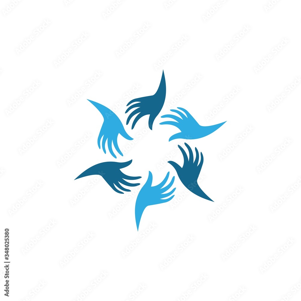 Fototapeta premium Community logo template vector icon