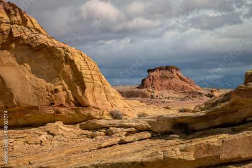 Sandstone rock formations located in the Valley of Fire  Nevada