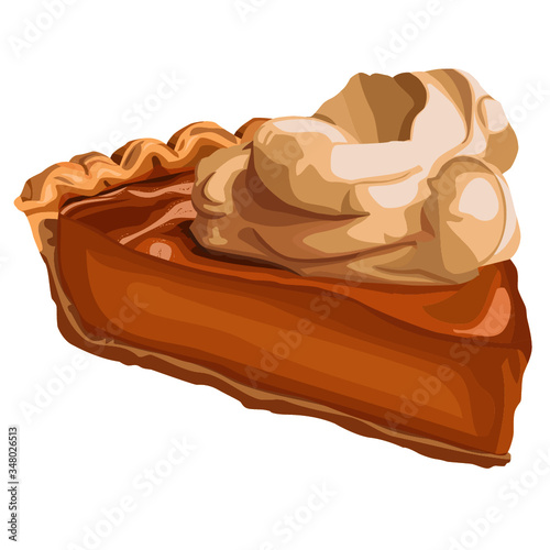 Pumpkin Pie with Whipped Cream