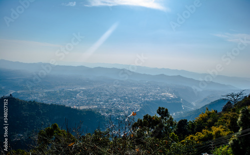 beautiful city and himalayan mountain range view from mountain of vaishnodevi, patnitop and Nathatop Jammu  © H K Singh