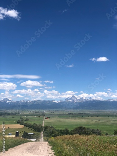 Teton View from Driggs, Idaho photo