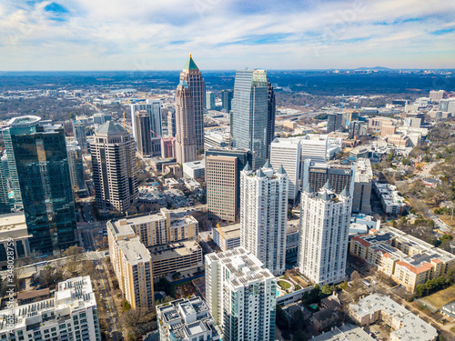 Atlanta Skyline Overlooking Midtown Buildings