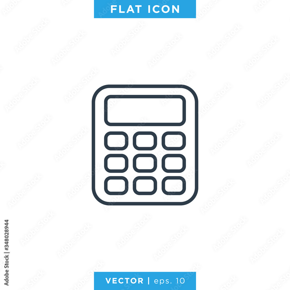 Calculator icon vector design template Calculator icon vector design template